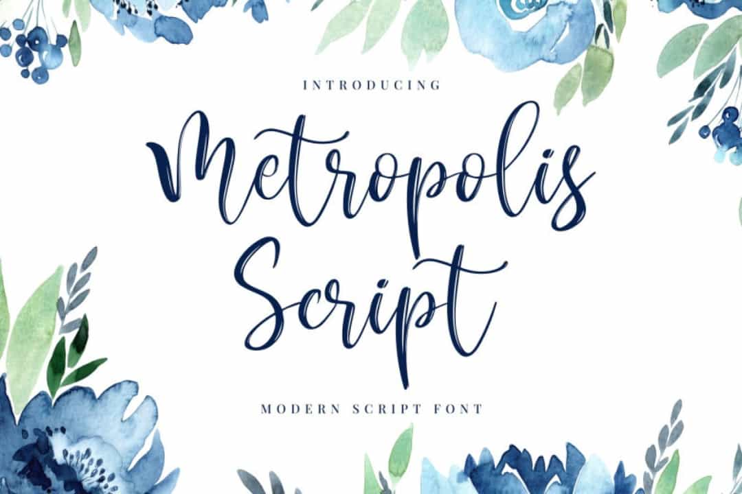 Metropolis Script Font Image 1