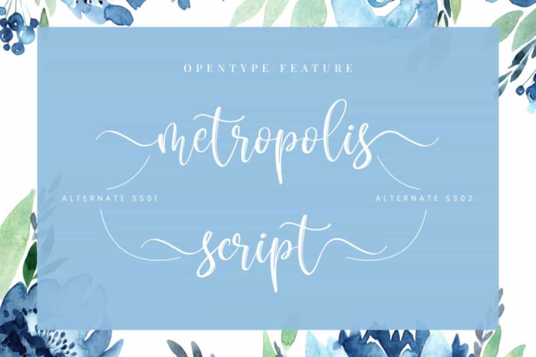Metropolis Script Font Image 2