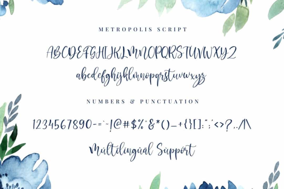 Metropolis Script Font Image 3