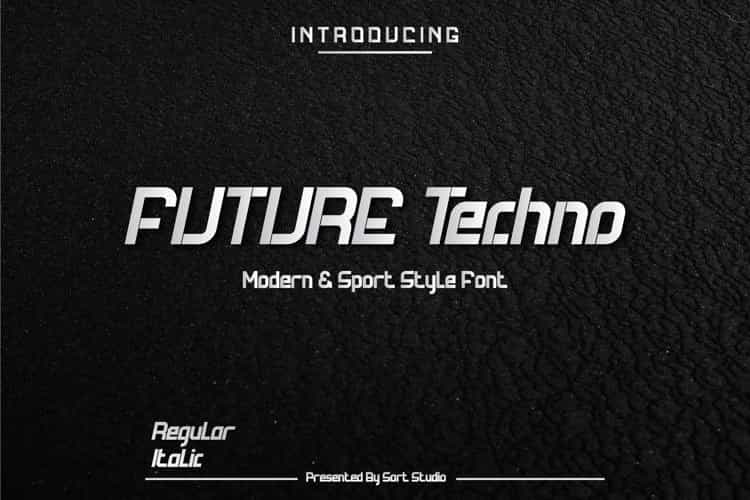Future Techno Display Font Image 1