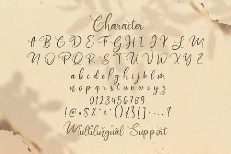 Mathulesy Handwritten Script Font Image 3
