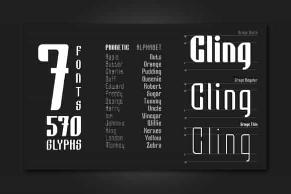 Grage Bold Sans Serif Font Image 2