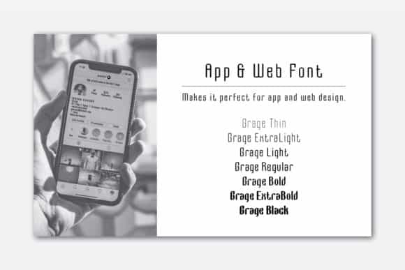 Grage Bold Sans Serif Font Image 4