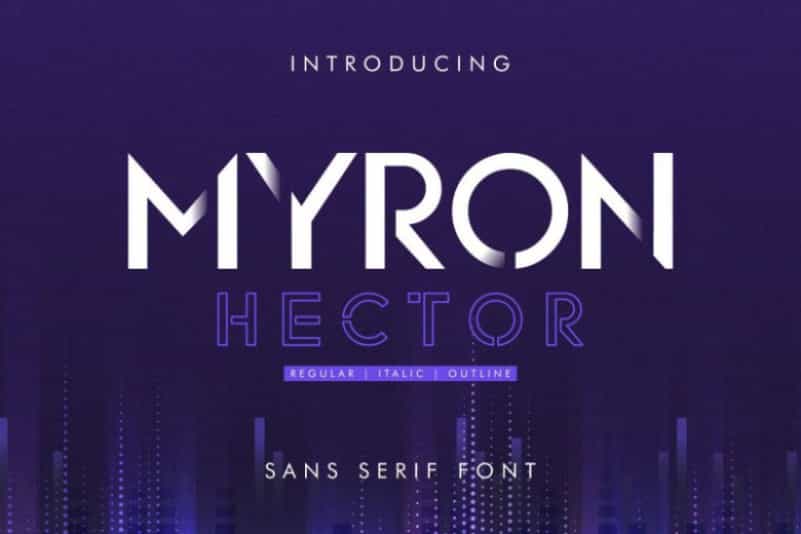 Myron Hector Sans Serif Font Image 1