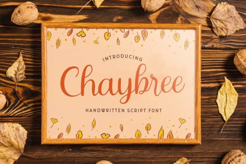 Chaybree Calligraphy Script Font Image 1