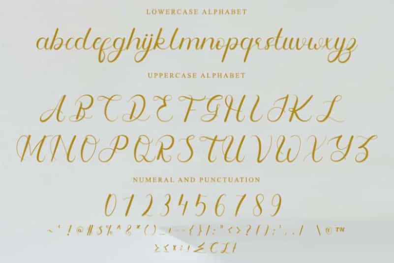 Fangirliya Calligraphy Font Image 3