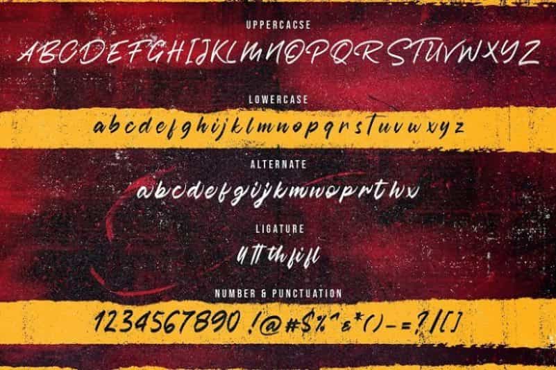 Austhind Brush Font Image 3