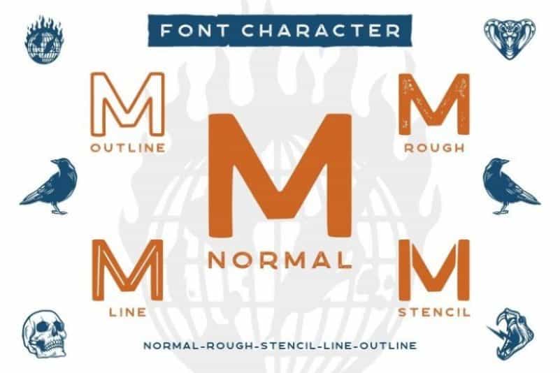 Mondresh Rough Sans Font Image 2