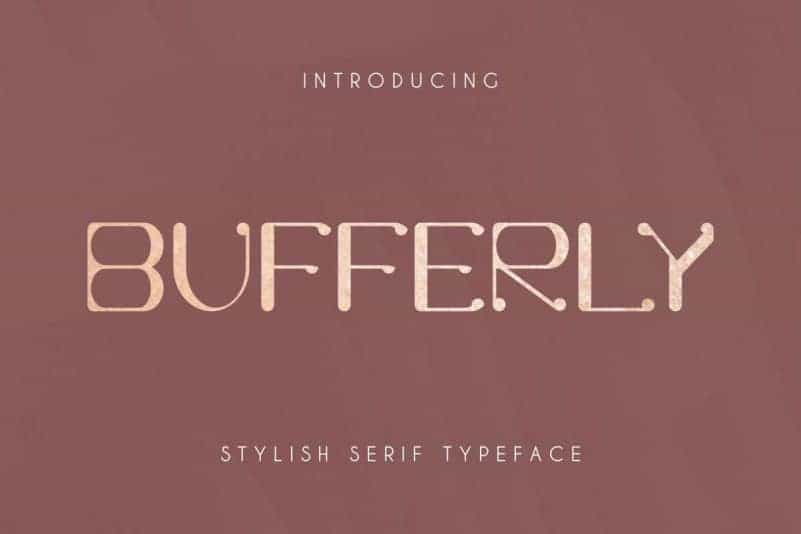 Bufferly Serif Font Image 1
