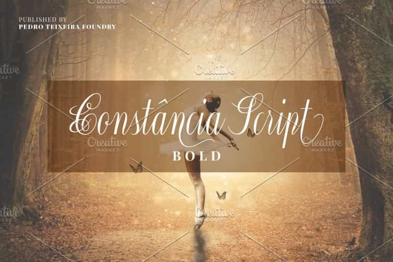 Constancia Calligraphy Script Font Image 1