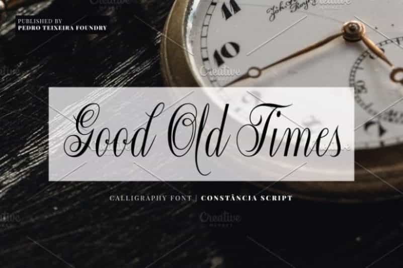 Constancia Calligraphy Script Font Image 2