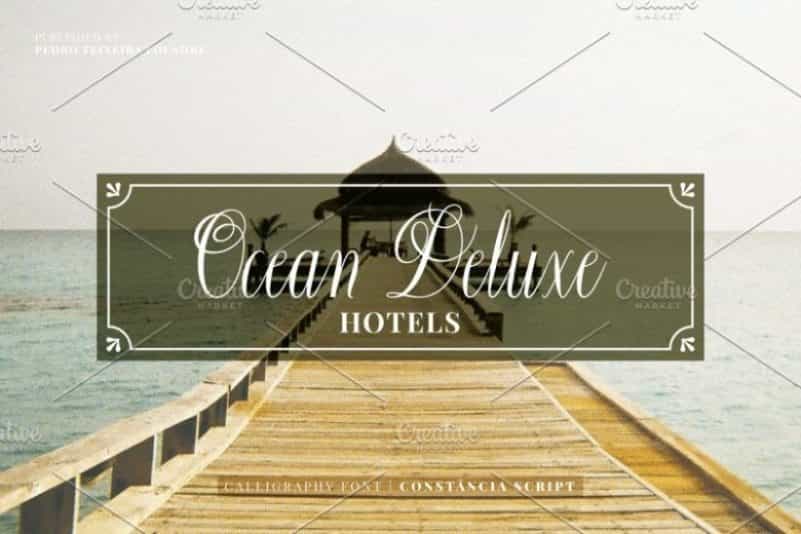 Constancia Calligraphy Script Font Image 3