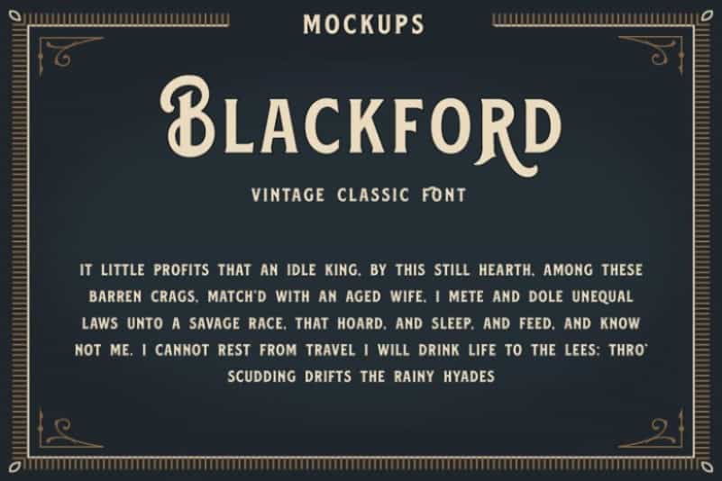 Blackford Serif Vintage Font Image 2