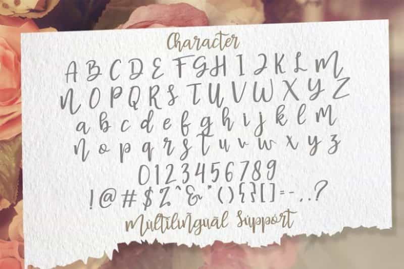 Basuhed Calligraphy Script Font Image 3