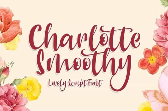 Charlotte Smoothy Script Font Image 1