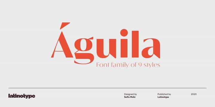 Águila Sans Serif Font Image 1