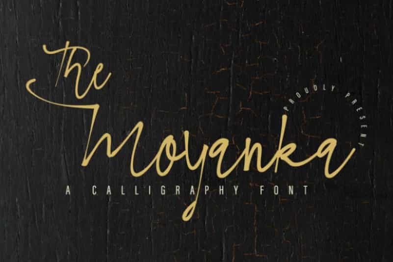 The Moyanka Calligraphy Font Image 1