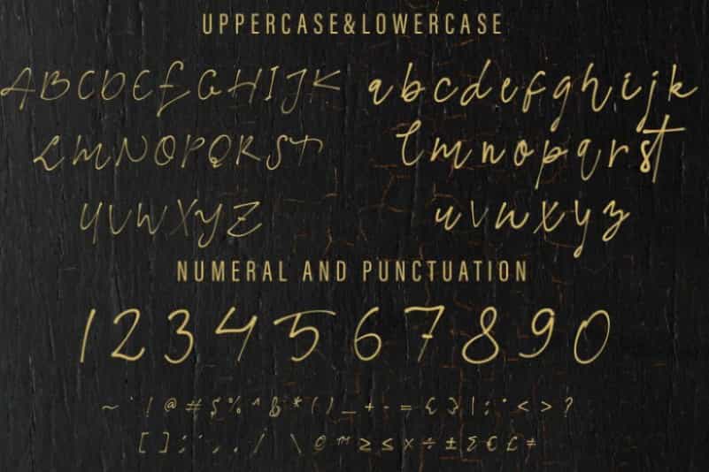 The Moyanka Calligraphy Font Image 3