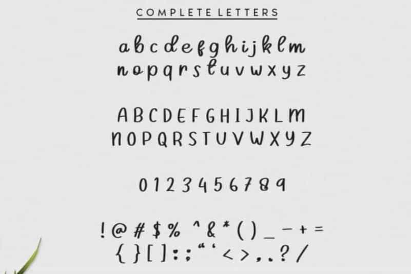 Hugework Bold Handwritten Font Image 3