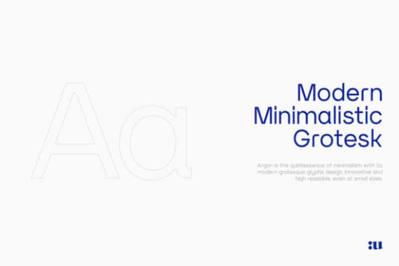 Argon Sans Serif Font Image 2