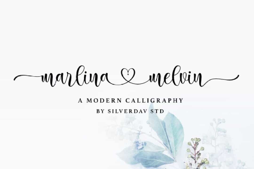Marlina Melvin Font Image 1
