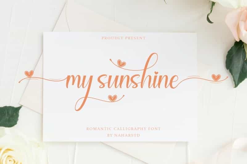 My Sunshine Font Image 1