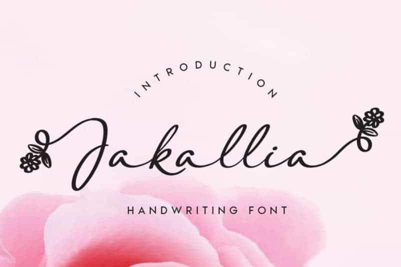 Jakallia Handwritten Font Image 1