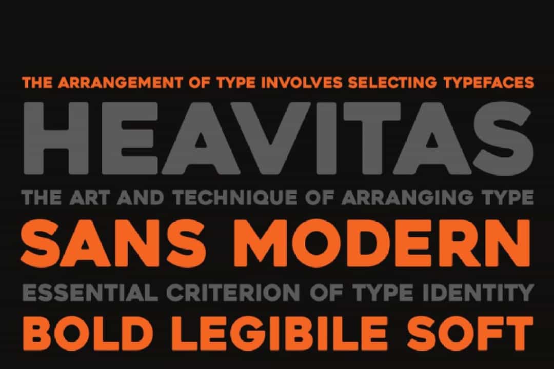 Heavitas Sans Serif Font Image 3