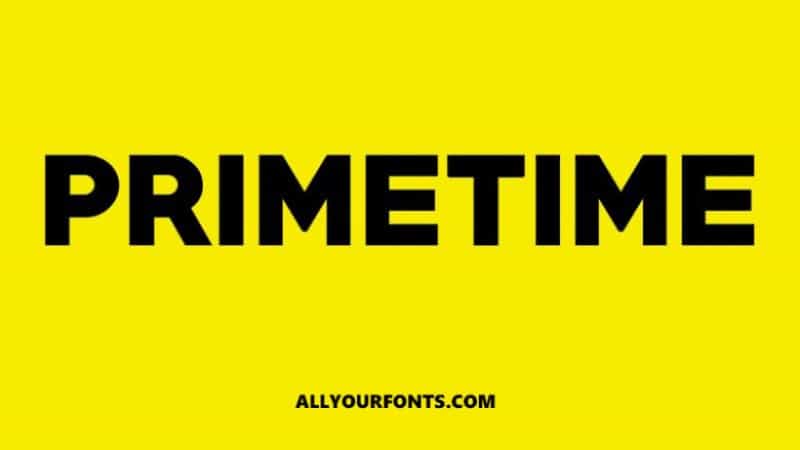 Primetime Font Image 1