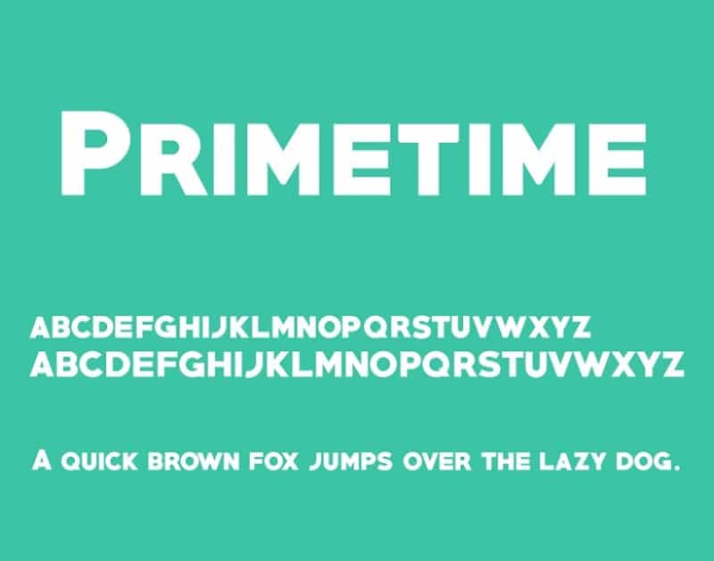 Primetime Font Image 2