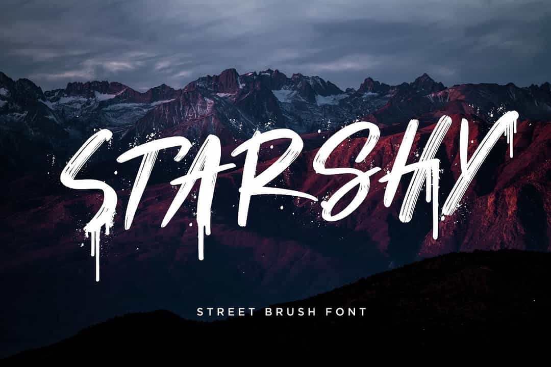 Starshy Street Brush Font Image 1