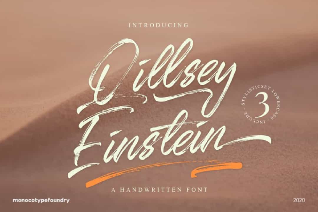 Qillsey Einstein Brush Font Image 1