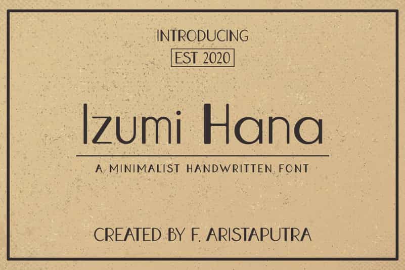 Izumi Hana Sans Serif Font Image 1