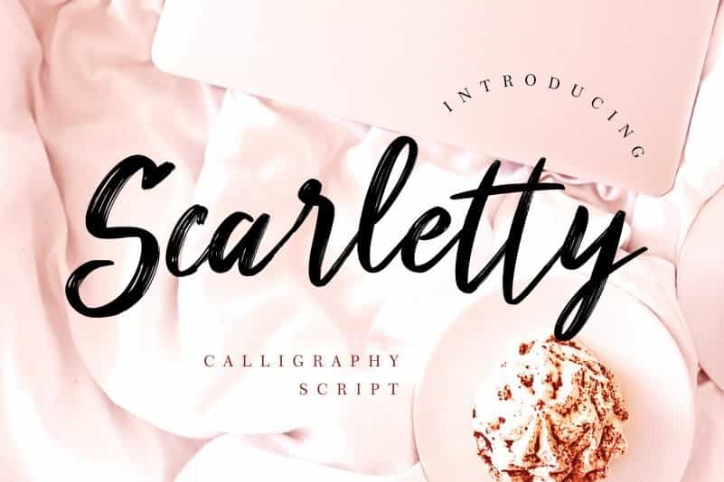 Scarletty Brush Script Font Image 1