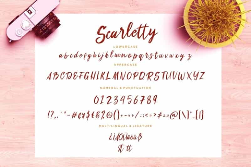 Scarletty Brush Script Font Image 3
