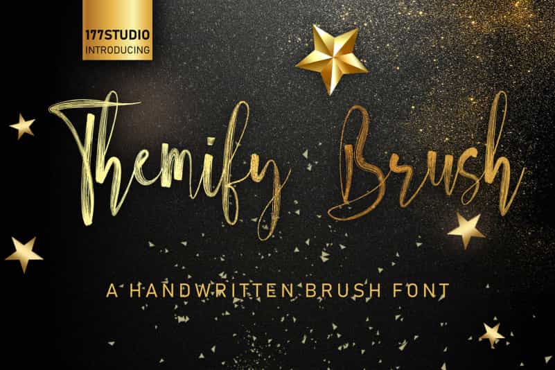Themify Brush Script Font Image 1