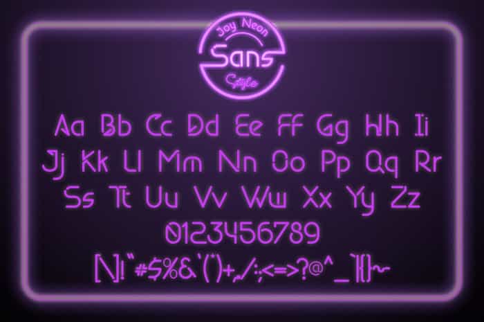 Joy Neon Font Duo Image 3