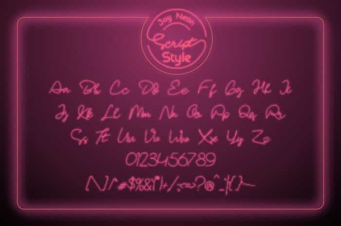 Joy Neon Font Duo Image 4
