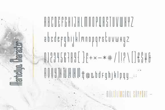 Marbellya Sans Serif Font Image 2
