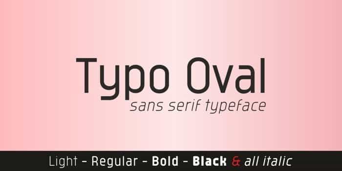 Typo Oval Sans Serif Font Image 1