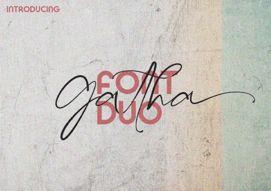 Gatha Free Font Duo Image 1
