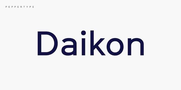 Daikon Sans Serif Font Image 1