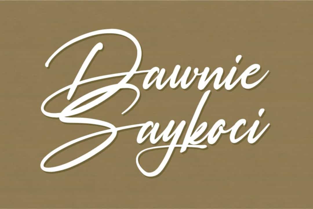 Rosellinda Alyamore Signature Font Image 2
