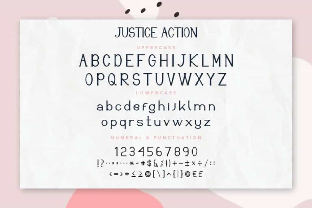 Justice Action Font Duo Image 3