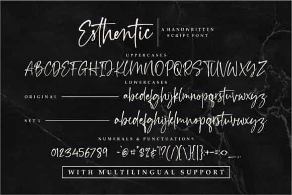 Esthentic Handwritten Script Font Image 2