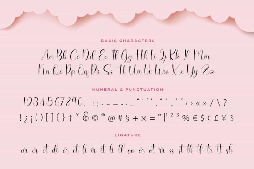 Rallisha Modern Calligraphy Font Image 3