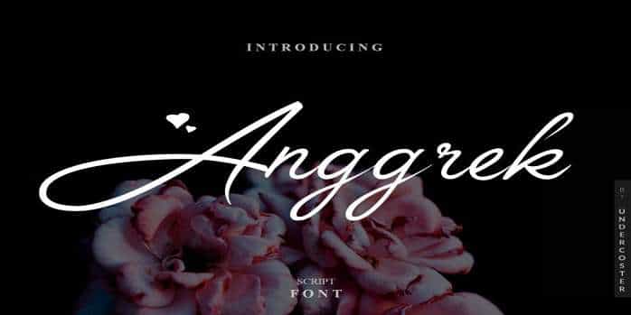 Anggrek Font Image 1