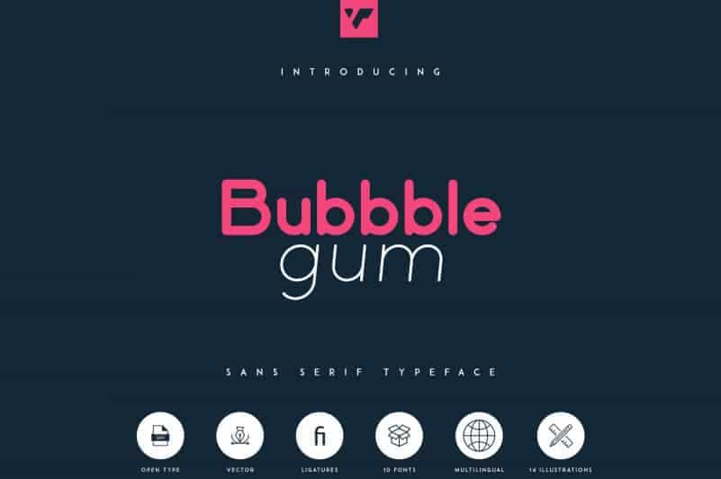 Bubbble Gum Sans Font Family Image 1