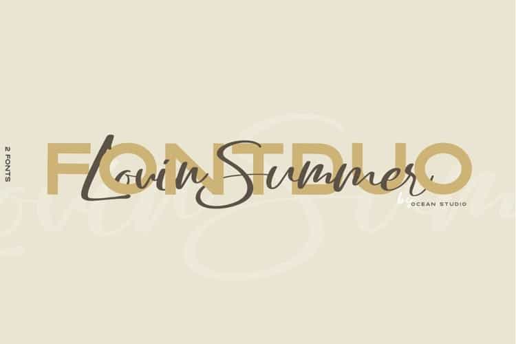 Lovin Summer Script Font Image 1