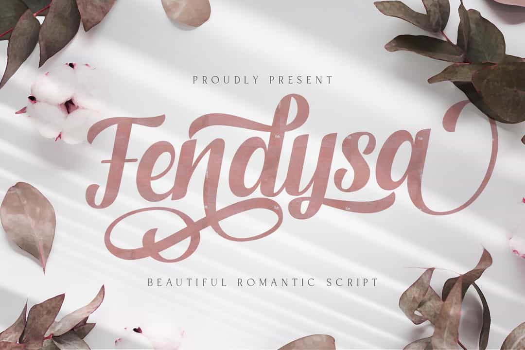 Fendysa Bold Calligraphy Font Image 1